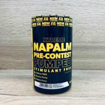 fitness authority napalm pre contest pumped stimulant free 350g