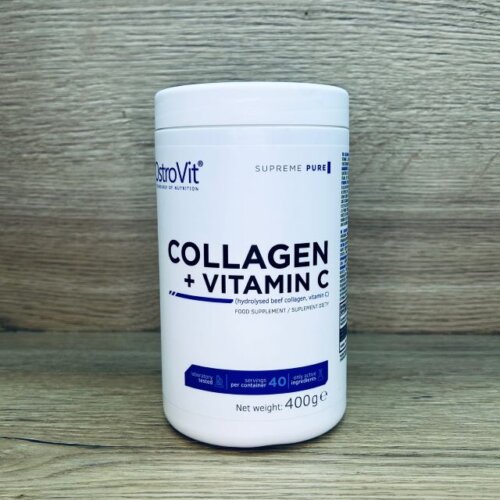 ostrovit supreme pure collagen vitamin c 400g