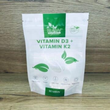 Raw Powders Vitamin D3 + Vitamin K2 - 90 tabl.